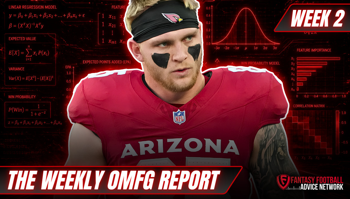 The OMFG Matchup Report: Week 2 Fantasy Football Rankings, Projections, Injuries & Start/Sit